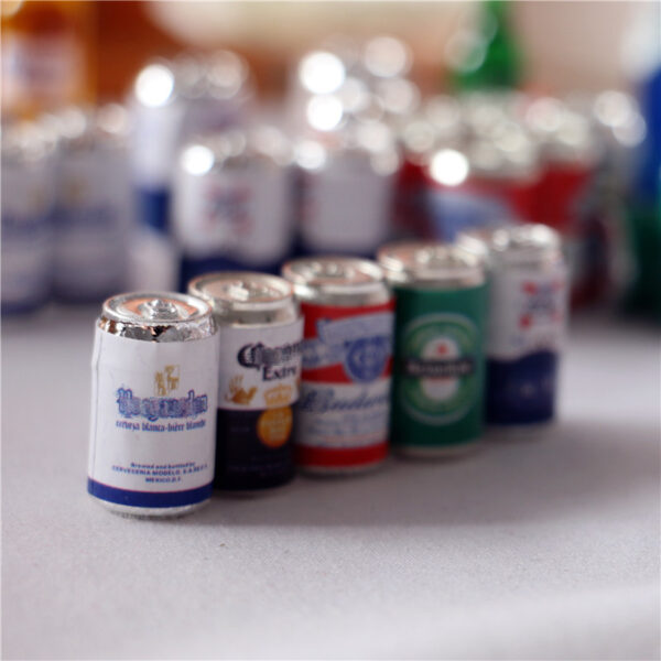 Wholesale Dollhouse doll house miniature food play beverage soda beer cans cans shooting props miniature ornaments