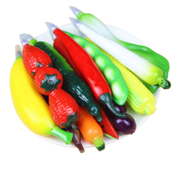 Wholesale South Korea stationery office supplies student prize creative cartoon fruit pen with magnet ballpoint pen refrigerator magnet