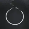 1 Piece Simple Style Geometric Stainless Steel Plating Women's Anklet