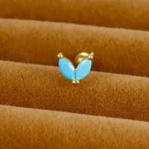 4 Gold Blue Diamond 1 Piece