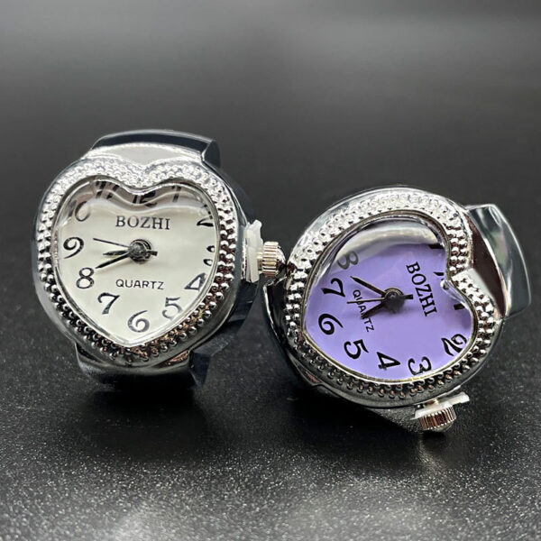 Wholesale [Ring watch] Foreign trade hot alloy shell love quartz ring watch trend fashion men's and women's watches