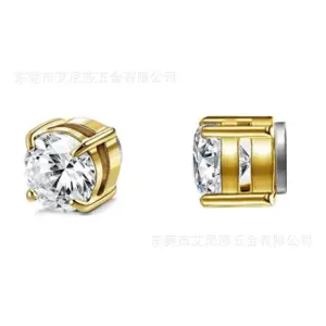 6mm Gold White Diamond Pieces