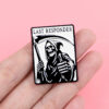 Wholesale Death quotes brooch cartoon metal badge