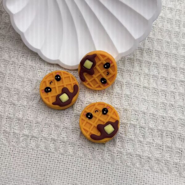 Wholesale silicone creative beads small biscuits beads