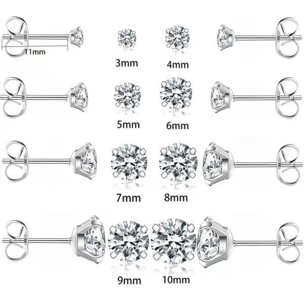 Wholesale Simple Butterfly Buckle Titanium Steel Ear Studs Unisex Versatile Earring Design Elegant Minimalist Jewelry Accessory