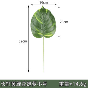 Long pole yellow and green flower pothos trumpet