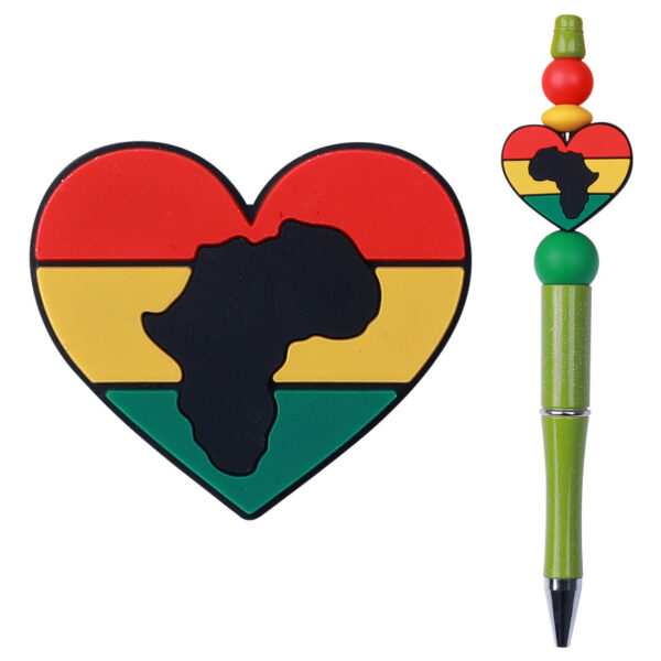 Wholesale Black June Day Silicone Beads