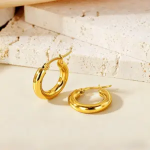 Ear Clip Type 4.0 Outer Diameter Gold 20mm
