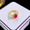 Wholesale Jewelry Elegant Classic Style Pearl Butterfly Nail Copper Zircon 18K Gold Plated K Gold Plated Inlay Open Rings