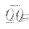 Wholesale PVD Coated Real Gold Plated 18K Gold Round 304 Stainless Steel Classic Style Waterproof Non Tarnish Earrings