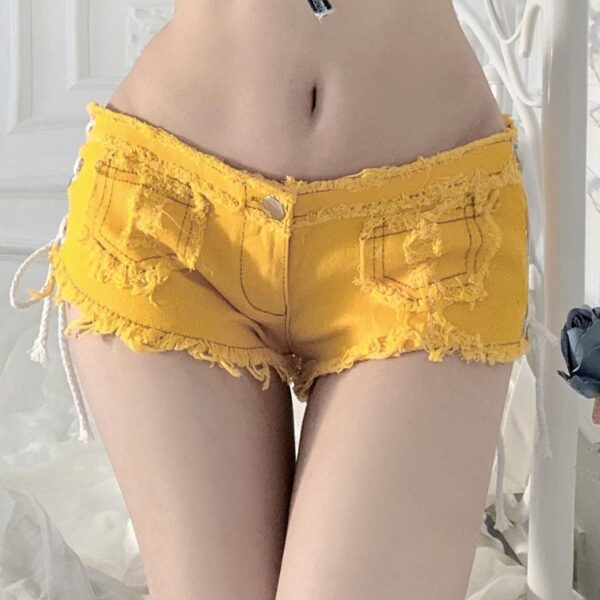 oly-083c1673ef82788fb0b55ba67d213dff Wholesale 616# Summer Women's Jeans Denim Shorts Pants Low Waist Sexy Nightclub Clothing