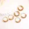 Wholesale 1 Pair Elegant French Style Circle 304 Stainless Steel Earrings