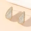 1 Pair Elegant Glam Water Droplets Plating Inlay Copper Rhinestones Ear Studs