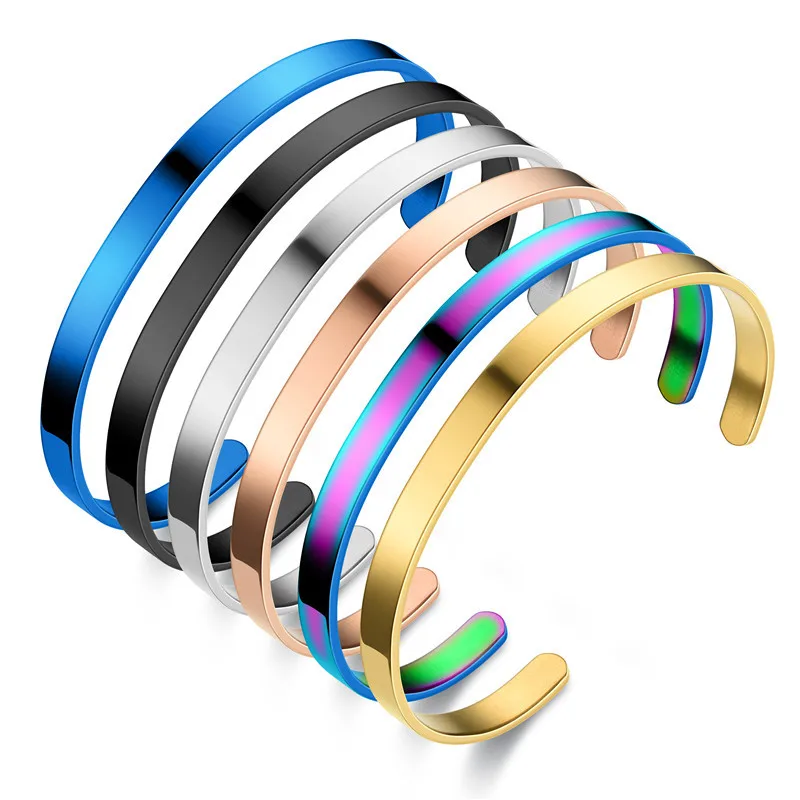 Wholesale Heart Stainless Steel No Inlaid Stainless Steel Bracelets In Bulk