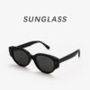 Wholesale Fashion Retro White Cat's Eye Sunglasses Women High-end Sense 6010 HD Nylon Sunscreen Women Sunglasses