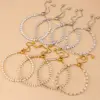 Wholesale Elegant Fashion Ultra Shiny Full Diamond Bracelet Women Stainless Steel Adjustable Bracelets Multiple Styles Round Oval Rectangle