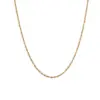 Wholesale Jewelry Simple Style Flower 304 Stainless Steel None 18K Gold Plated Chain Stainless Steel Necklaces