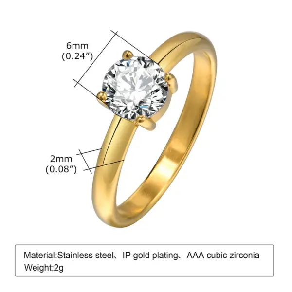Wholesale PVD Coated Real Gold Plated 18K Gold Solid Color 201 Stainless Steel IG Style Simple Style Waterproof Non Tarnish Open Ring Rings
