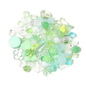 Green + white series / Randomly mixed styles, about 50g/pack (40-50 pieces)