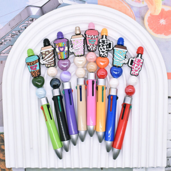 Wholesale DIY Leopard Print Series High-Value Beaded Pen