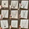 Wholesale Fashion Geometric Stainless Steel Plating Inlay Zircon Necklace 1 Piece