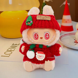 Rx278 christmas set [red hat + red sweater + red and green scarf three-piece set (doll not included)