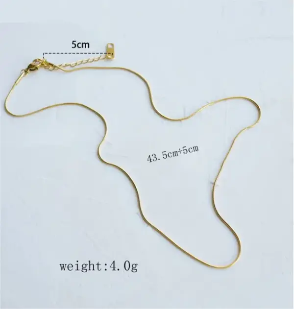 Simple Style Solid Color Stainless Steel Necklace
