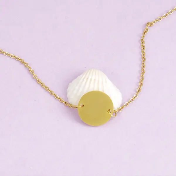 PVD Coated 18K Gold Real Plated Customization Laser Engraving Solid Color Stainless Steel Simple Style Waterproof Non Tarnish 304 Bracelets