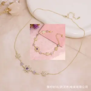 Gold Necklace Bracelet