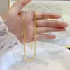 Wholesale Simple Style Solid Color Titanium Steel Plating Necklace