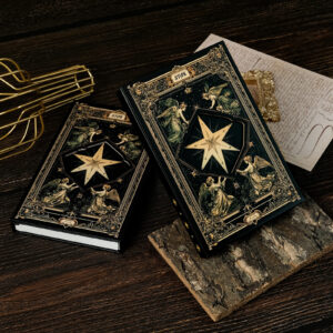 Wholesale Cross-border best-selling new retro style high-value six-pointed star tarot cover portable notebook diary