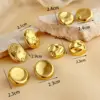 Wholesale PVD Coated Real Gold Plated 18K Gold Geometric 304 Stainless Steel Elegant Luxurious Simple Style Waterproof Non Tarnish Ear Studs