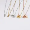 Wholesale 304 Stainless Steel Rectangle Ion Plating (IP) 18K Real Gold Plated Simple Style Waterproof Non Tarnish Box Chain Rose Gold Gold Silver Pendant Necklace
