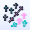 Wholesale Factory in stock cross silicone beads religious series jewelry loose beads Children DIY beaded pen Accessories