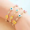 Fashion New Copper Gold-plated ipping Oil Devil's Eye Bracelet