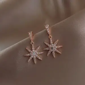 2# D0003 Eight Awn Star / Rose Gold