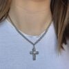 oly-08ddc4e5d0a6defa8cb0f3999aa902ee Wholesale Niche design op glaze zircon cross female ins Wind Net Red Diamond female y2g necklace
