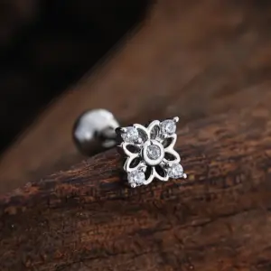 3446 Silver / Ear Studs