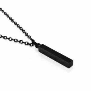 Black Blank Pillar Chain
