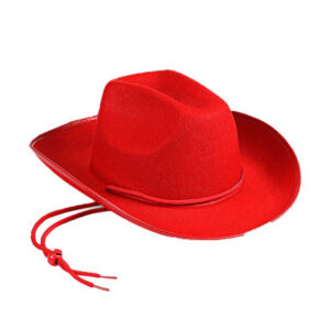Red hemmed cowboy