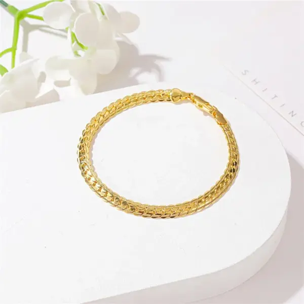 Wholesale Copper Plating Grain No Inlaid Copper Bracelets
