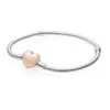 1 Piece Fashion Round Heart Shape Copper Plating Bracelets