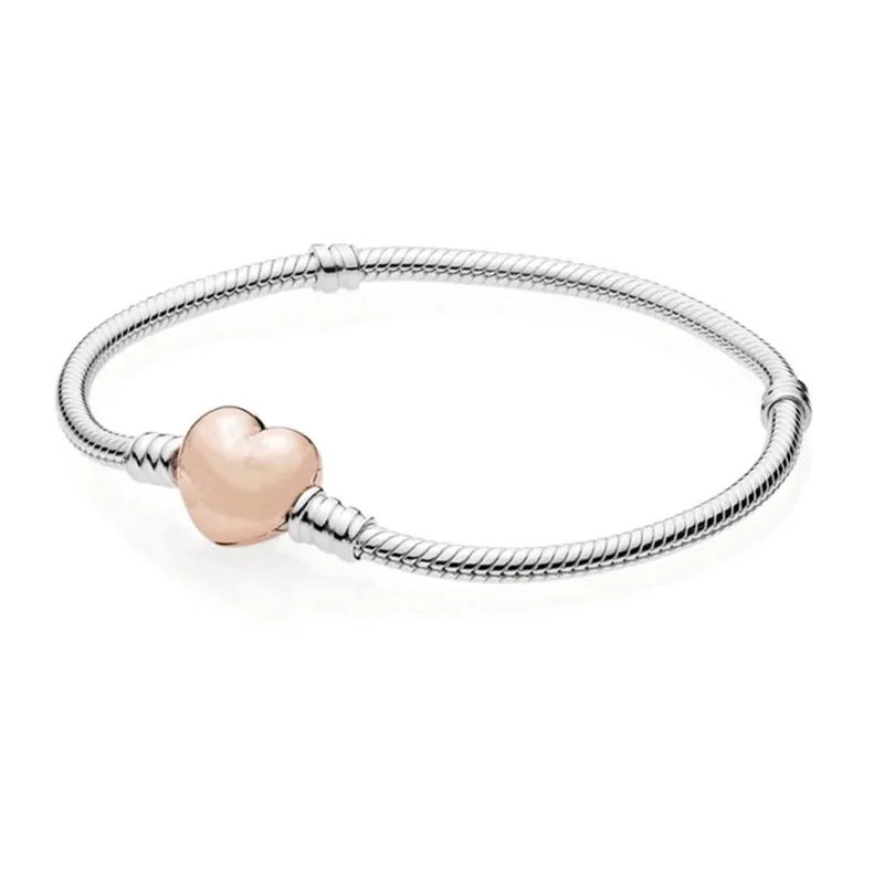 Wholesale 1 Piece Fashion Round Heart Shape Copper Plating Bracelets