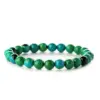 Retro Round Beaded Natural Stone Bracelets
