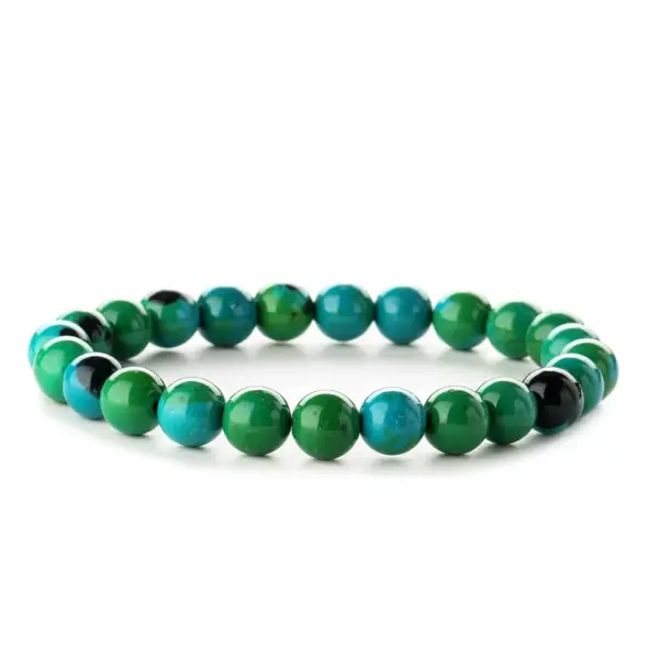 Retro Round Beaded Natural Stone Bracelets