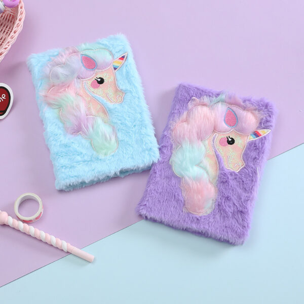 Wholesale Cartoon Unicorn Plush A5 Student Line Notebook