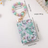 Wholesale printing card organ storage bag change card clip bag haze silicone beads beaded