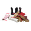 Wholesale shoes beautiful knot pig doll shoes boots 2.5*1.1cm