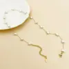 Wholesale Jewelry Simple Style Heart Shape 304 Stainless Steel Shell 14K Gold Plated Chain Stainless Steel Necklaces