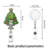 Wholesale Acrylic Christmas Cartoon Badge Clip Christmas Tree Clip